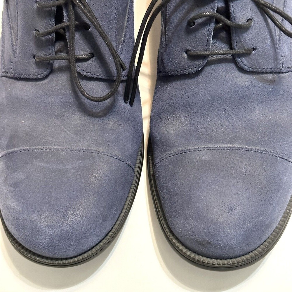 Camper Shoes US Mens Size 8 Oxford Derby Navy Blue Suede Leather Lace Up EU 41 - Picture 11 of 14